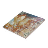 Colorful Jasper Stone Pattern Tegeltje (Zijkant)
