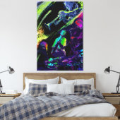 Colorful Jazz Canvas Afdruk (Insitu (Slaapkamer))