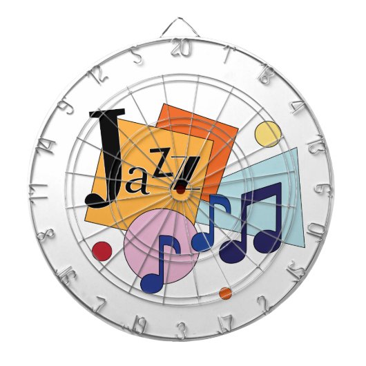 Colorful Jazz Modern Art Design Dartbord (Voorkant)