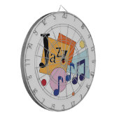 Colorful Jazz Modern Art Design Dartbord (Voorkant Links)