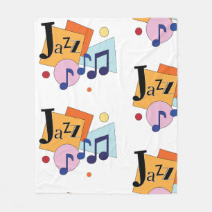 Colorful Jazz Modern Art Design Fleece Deken