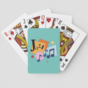 Colorful Jazz Modern Art Design Pokerkaarten