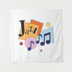 Colorful Jazz Modern Art Design Wandkleed
