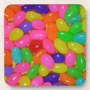 Colorful jellybean snoep bier onderzetter