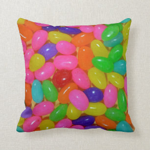 Colorful jellybean snoep kussen