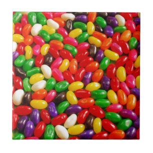 Colorful jellybean snoep tegeltje
