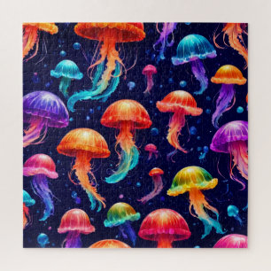 Colorful Jellyfish Legpuzzel