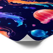 Colorful Jellyfish Poster (Hoek)