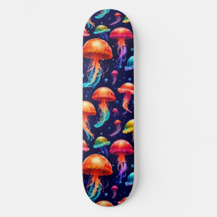 Colorful Jellyfish Skateboard