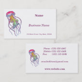 Colorful Jellyfish Visitekaartje (Voorkant / Achterkant)