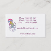 Colorful Jellyfish Visitekaartje (Achterkant)