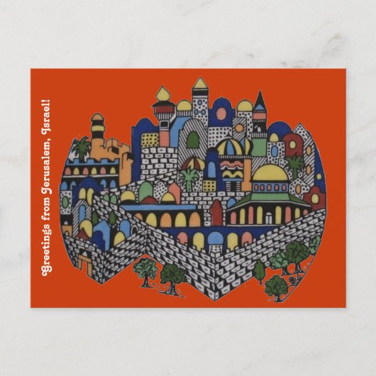 Colorful Jerusalem Briefkaart (Voorkant)