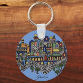 Colorful Jerusalem-keramiek Sleutelhanger (Voorkant)