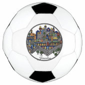 Colorful Jerusalem-keramiek Voetbal (Voorkant)
