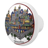 Colorful Jerusalem Keramische Knop (Rechts)