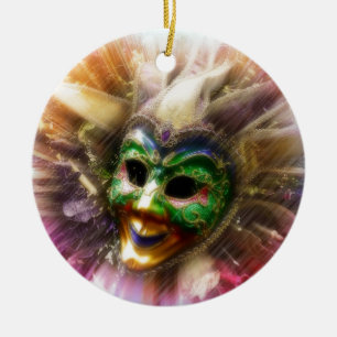 Colorful Jester Keramisch Ornament