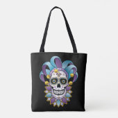 Colorful Jester Skull Draagtas (Achterkant)