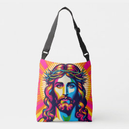 Colorful Jesus Bag. Crossbody Tas