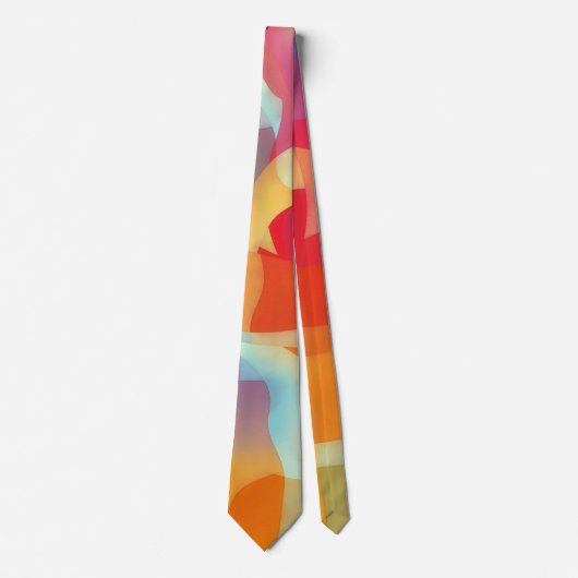 Colorful Jewel Tones Art Tie Stropdas (Voorkant)