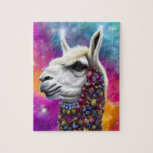 Colorful Jeweled Llama Legpuzzel