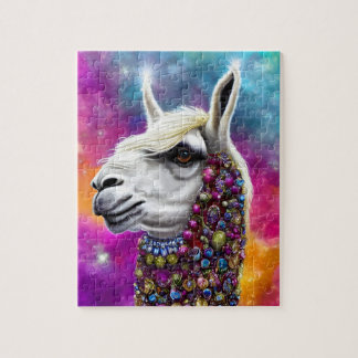 Colorful Jeweled Llama Legpuzzel