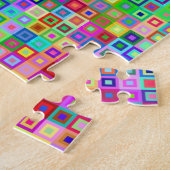 Colorful Jigzaag Puzzle Legpuzzel (Zijkant)