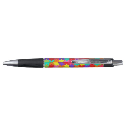 Colorful Jigzaag Puzzle Pattern Pen (Achterkant)