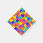 Colorful Jigzaag Puzzle Servetten (Hoek)