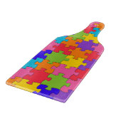 Colorful Jigzaag Puzzle Snijplank (Hoek)
