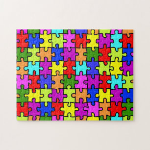 "Colorful jigzaagpuzzle"-puzzel Legpuzzel