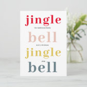 Colorful Jingle Bell| Prettige feestdagen (Staand voorkant)