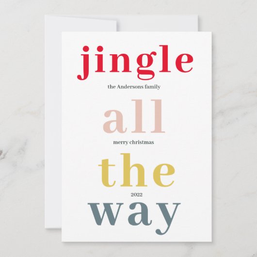 Colorful Jingle helemaal | PRETTIGE FEESTDAGEN (Voorkant)