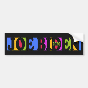 Colorful JOE BIDEN 2020 bumper sticker