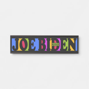 Colorful JOE BIDEN 2020 name borden Deurbordje