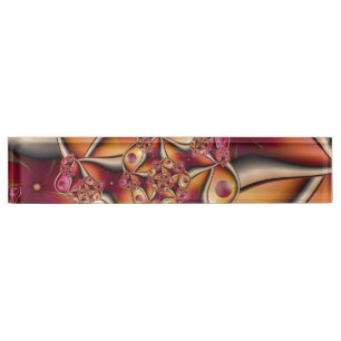 Colorful Joy Abstract Red Oranje Fantasy Fractal Naambordje