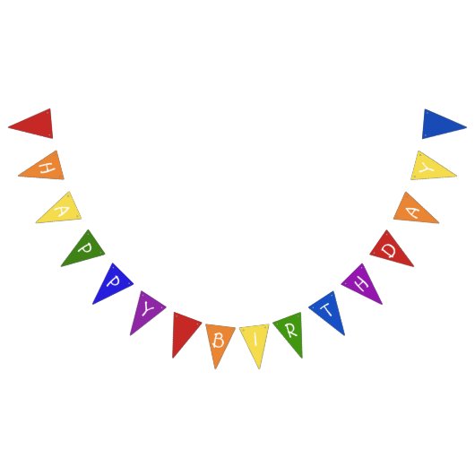 Colorful Joyeux Birthday Bunting drapeaux (Tout)