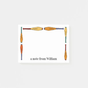 Colorful Juggling Clubs Jugglers, gepersonaliseerd Post-it® Notes