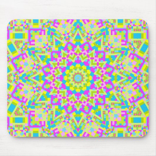 Colorful Kaleidoscoop 02 Muismat (Voorkant)