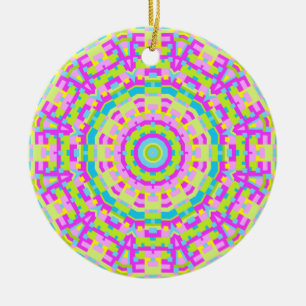 Colorful Kaleidoscoop 03 Keramisch Ornament