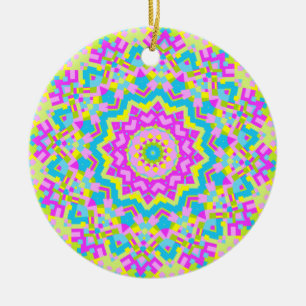 Colorful Kaleidoscoop 04 Keramisch Ornament