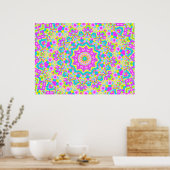 Colorful Kaleidoscoop 04 Poster (Keuken)