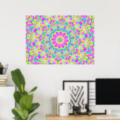 Colorful Kaleidoscoop 04 Poster (Thuiskantoor)