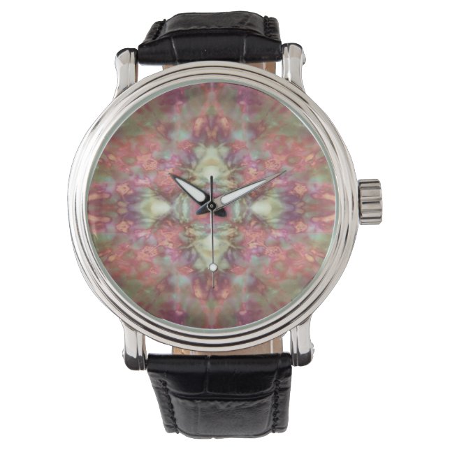 Colorful kaleidoscoop horloge (Voorkant)