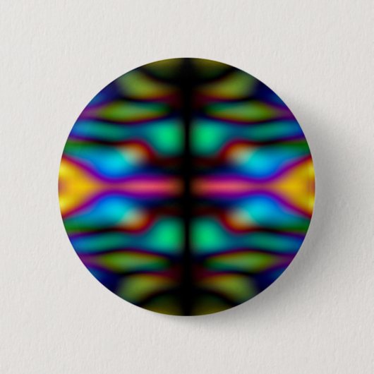 Colorful kaleidoscoop ronde button 5,7 cm (Voorkant)