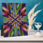 Colorful kaleidoscoop starburst fotoplaat (Zijkant)