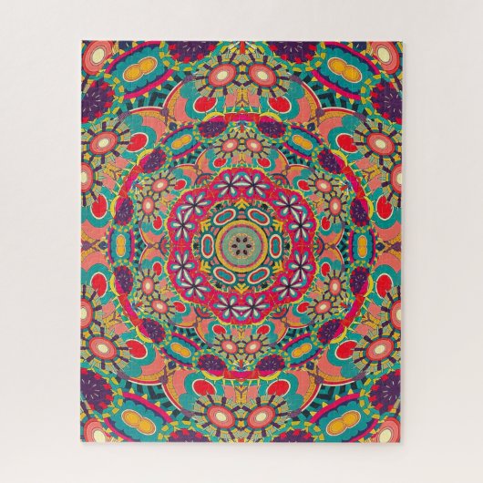 Colorful  Kaleidoscope Mandala Pattern Legpuzzel (Verticaal)