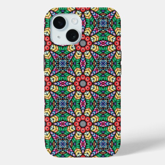 Colorful Kaleidoscope Patroon Case-Mate iPhone Case (Achterkant)