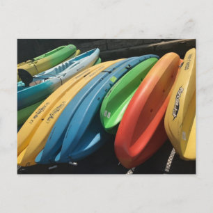 "Colorful Kayaks" Foto-Briefkaart Briefkaart