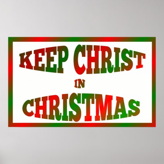 Colorful Keep Christus in het kerstPoster Poster (Voorkant)