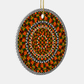 Colorful Kente Design Keramisch Ornament (Rechts)